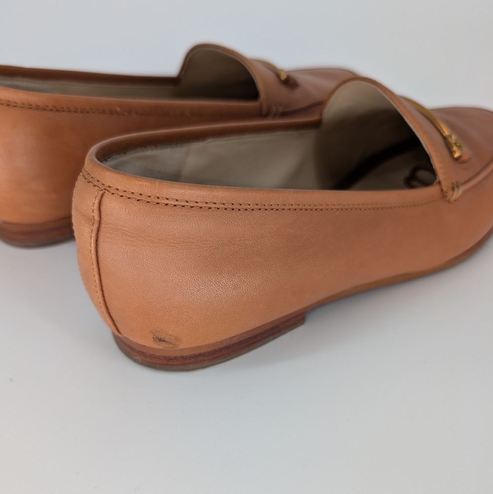 Sam Edelman Luce Horsebit Loafer Flats | Size 9.5 | Tan Cognac Leather - Picture 16 of 16